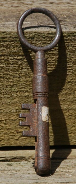 Antique - Vintage Safe Key ? Metal / Iron Rare / Once Movable - Part 4.  Inch