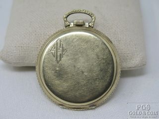 Vintage 1930 ' s Hamilton 14k Gold Filled Pocket Watch 17 Jewel - 14429 4