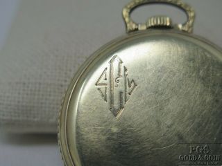Vintage 1930 ' s Hamilton 14k Gold Filled Pocket Watch 17 Jewel - 14429 5