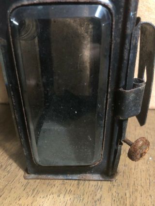 Vintage Tinplate Oil Lamp Railway / Coach Lantern 2