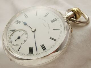 Sterling silver Pocket watch Sir John Bennett London near 11