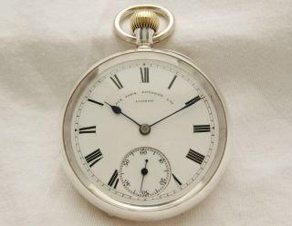 Sterling silver Pocket watch Sir John Bennett London near 5