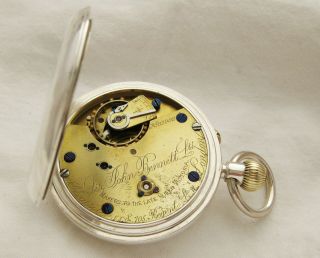 Sterling silver Pocket watch Sir John Bennett London near 8