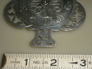 Unusual Antique Sterling Silver Games & Points Counter,  RARE 5