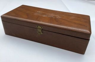 Vintage Antique medical equipment wooden box Mattson ' s Davidson Syringe Bulb 2