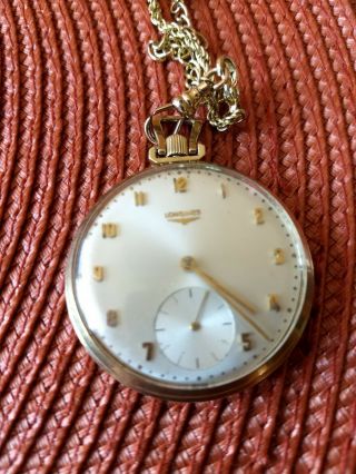 Vintage Longines Open Face Pocket Watch