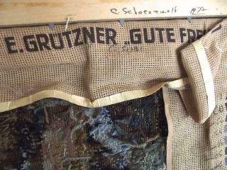 Vintage German Needlepoint Grutzner Painting Monk Beer Gute Freunde Framed 18x24 5