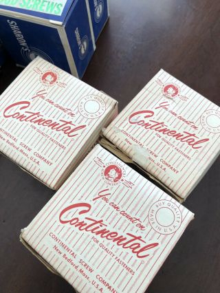 Continental Screw Co 5 Boxes Vintage Steel Screws Sharon’s Awesome 2