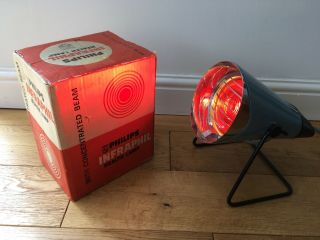 1960s Vintage Retro Philips Infraphil Health Lamp Concentrated Beam KL7500 Boxed 2