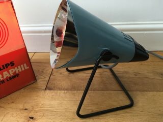 1960s Vintage Retro Philips Infraphil Health Lamp Concentrated Beam KL7500 Boxed 3