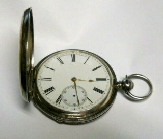 Antique Circa 1870`s Rob Roskell Key - Wind Sliver Pocket Watch,  W/key