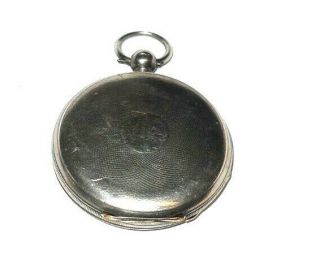 Antique Circa 1870`s Rob Roskell Key - Wind Sliver Pocket Watch,  w/key 4