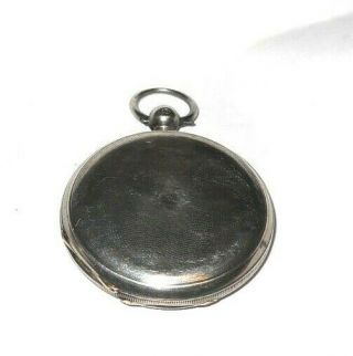 Antique Circa 1870`s Rob Roskell Key - Wind Sliver Pocket Watch,  w/key 6