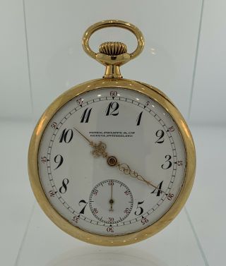 Patek Philippe & Cie Solid 18k Gold Pocket Watch Circa 1910