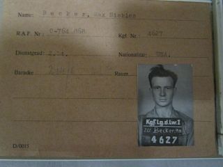 WWII Pilot STALAG LUFT 1 Made Lead Wing & Letter Mail POW German Prisoner Of War 5