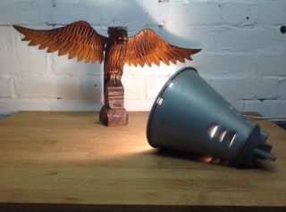 Vintage Industrial Pednant Lamp Made In Poland Single Metal Factory Lamp