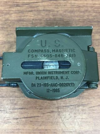 Vintage Vietnam War 1965 U.  S.  Military Army Marines Combat Field Gear Compass