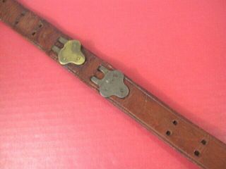 WWII US ARMY M1907 Leather Sling for M1 Garand Rifle Marked: Hickok 1943 - 4