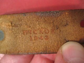 WWII US ARMY M1907 Leather Sling for M1 Garand Rifle Marked: Hickok 1943 - 5