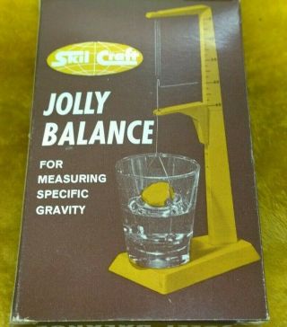Vintage Skilcraft Jolly Balance Specific Gravity Scale Antique Science Equipment
