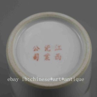 Chinese old hand - carved porcelain famille rose landscape pattern brush pot c02 4