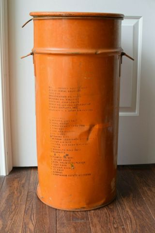 Rare Wwii Us Army Air Forces E - 15 Emergency Sustenance Ocean Rescue Barrel Box