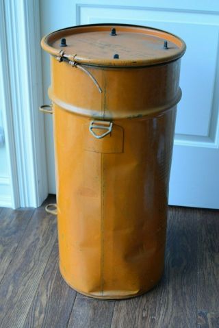 RARE WWII US ARMY AIR FORCES E - 15 EMERGENCY SUSTENANCE OCEAN RESCUE BARREL BOX 6