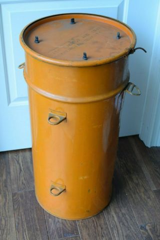 RARE WWII US ARMY AIR FORCES E - 15 EMERGENCY SUSTENANCE OCEAN RESCUE BARREL BOX 7