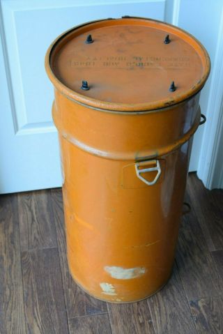 RARE WWII US ARMY AIR FORCES E - 15 EMERGENCY SUSTENANCE OCEAN RESCUE BARREL BOX 8