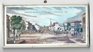 Civil War Veterans G.  A.  R.  Business Trade Card Chambersburg Pa.  Dairy R.  E.  Lee