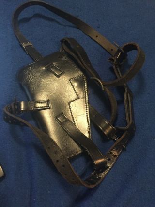Leather Shoulder Holster - - Complete Exc Cond.  Bolen Leather 7791527 4