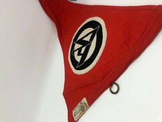 Ww11 Sa German Military Car Pennant Flag Rzm 722 Metal Rings