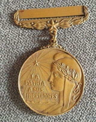 Span Am War Medal Veterans La Patria A Sus Libertadores Cuban Order 1898