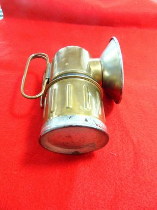 Vintage Brass Justrite Carbide Miner Lamp 5