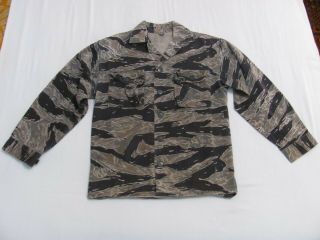 Vietnam Us Army & Arvn Tds Tiger Stripe Jacket C1b - Exp - 2p Camo Shirt Asian Large