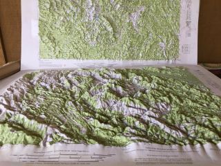 North Viet - Nam,  Relief Map,  Mountain Area West/nw Of Hanoi&red River,  Yen - Bai