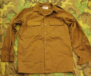 South African Sadf Nutria Brown Blouse Combat Uniform Shirt Medium Bush War