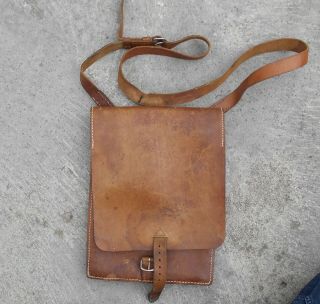 Yugoslavia / Serbia - Jna Army Officers Leather Map / Compass Bag 1990s