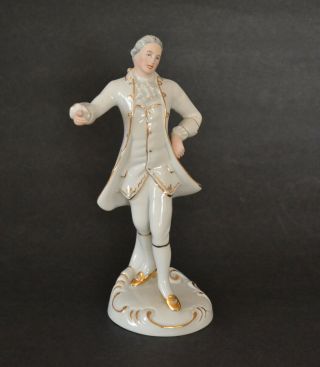 Royal Dux Bohemian Porcelain Figurine Rococo Dancer 138/8
