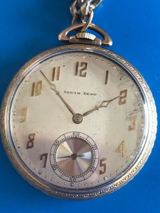 1922 SOUTH BEND 19 JEWEL GRADE 429 POCKET WATCH 130 5