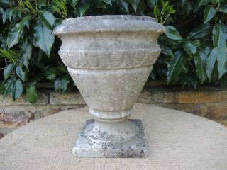 Small Antique Marble Stone Garden Urn 30 cm high (474) 2