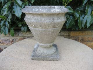 Small Antique Marble Stone Garden Urn 30 cm high (474) 3