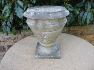 Small Antique Marble Stone Garden Urn 30 cm high (474) 4