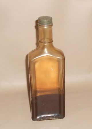 c1920 Antique Quack Medicine Bottle Seigel ' s Nerve and Bone Liniment St Louis MO 4