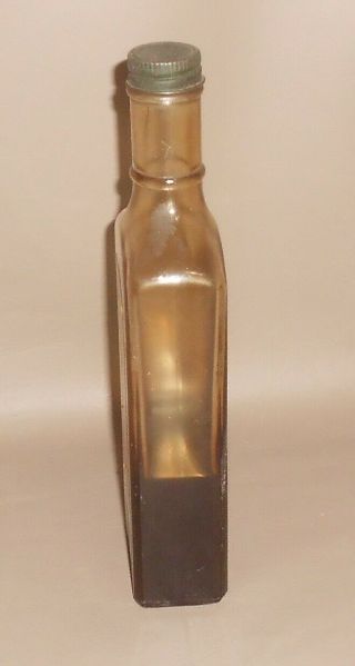 c1920 Antique Quack Medicine Bottle Seigel ' s Nerve and Bone Liniment St Louis MO 5