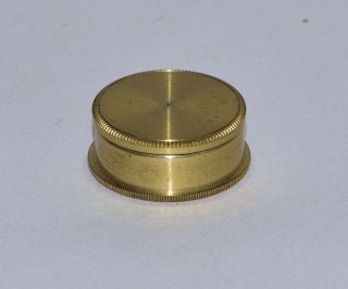 Small Brass Canister / Holder For Brass Microscope.