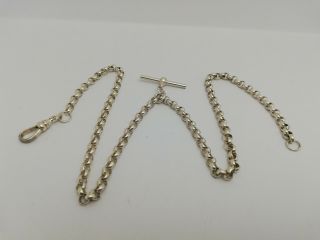 Vintage 925 Sterling Silver Pocket Watch Chain (20g)