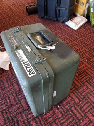 Military Surplus Hard Aluminum Case.