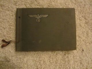 German Ww2 Photo Album - Over 100 Photos And Paperwork