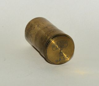 Empty Objective Lens Canister For Brass Microscope - 1/12 " Carl Zeiss.